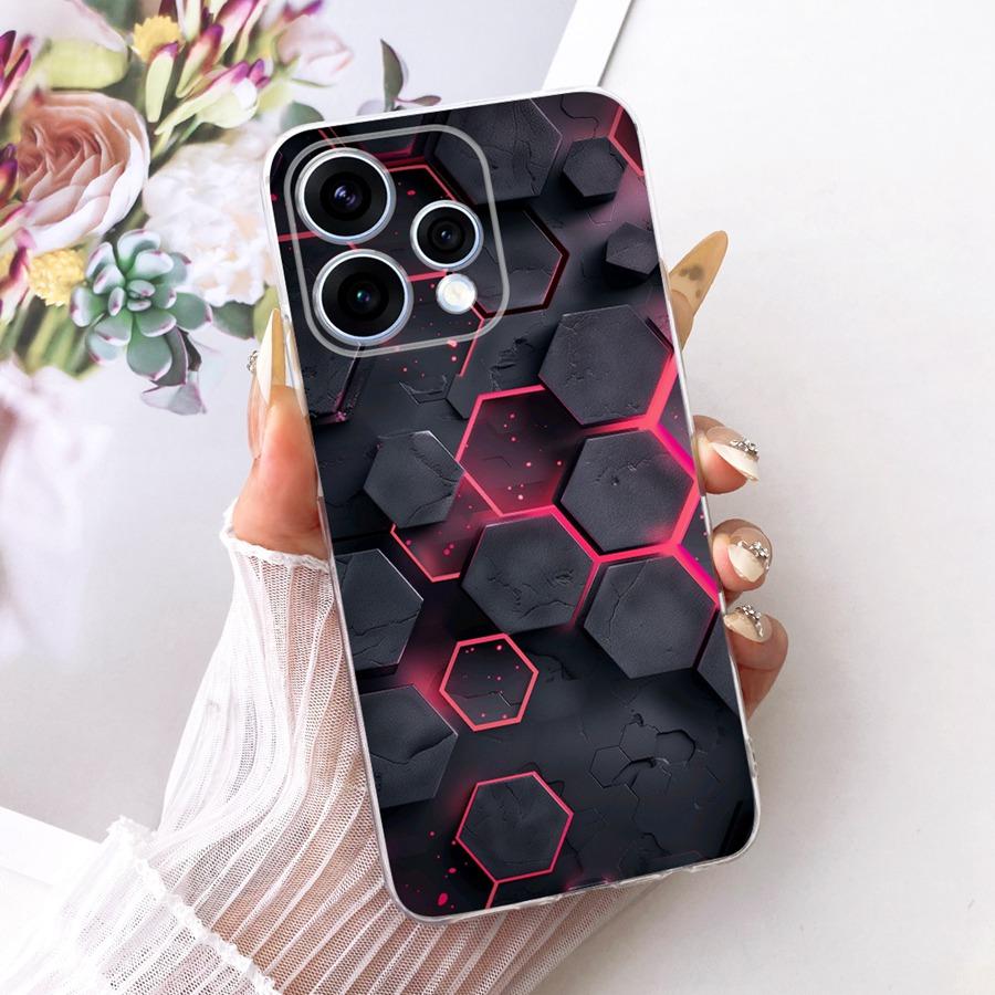 Case For OPPO Reno15 15F Protective Case For OPPO Reno15 F CPH2801 Reno 15  5G Capa Flower Soft Silicon TPU Phone Cover