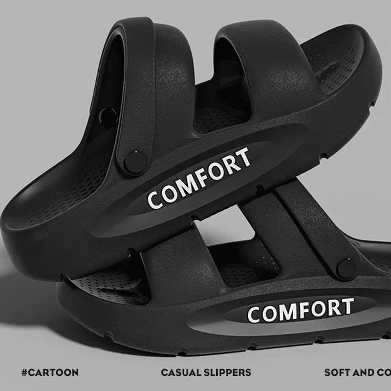 

Fashion Smile Slippers For Men And Women New EVA Material Non-slip Odor-resistant Slippers Soft Thick-soled Home Slippers Beach Slippers 36-37