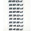 Para BMW 5 Series E39 E60 E61 F10 F11 G30 520d 523d 525i 528i 530e 535i 540e estilo de coche maletero letra emblema tapa trasera