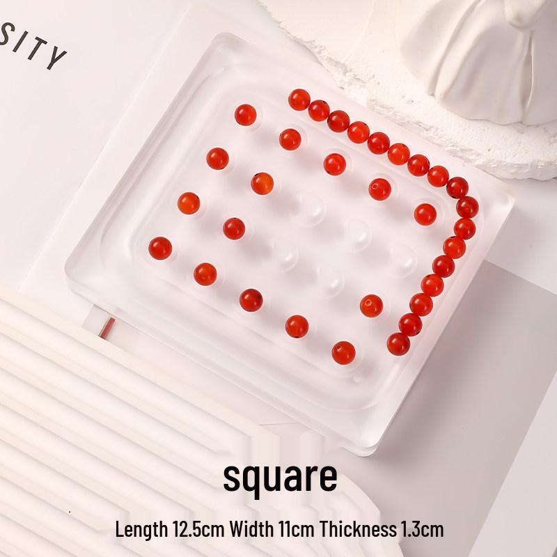 Acrylic Round Bead Pearl Display & Storage Tray for Live Broadcast and Beading