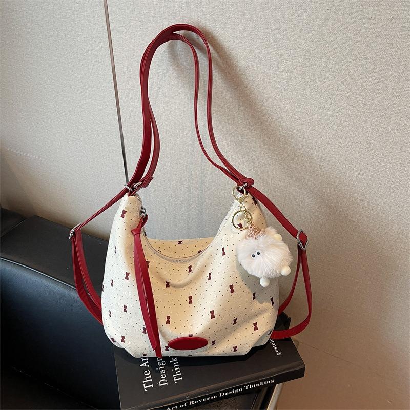 

Spring and summer large-capacity bag women s new casual commuting double shoulder back bag multi-purpose shoulder tote bag красный