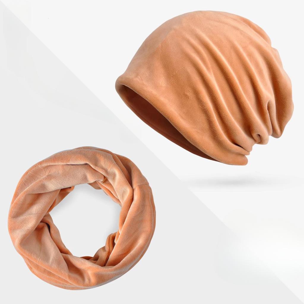 Solid Color Cotton Couple Headgear Stacking Hat