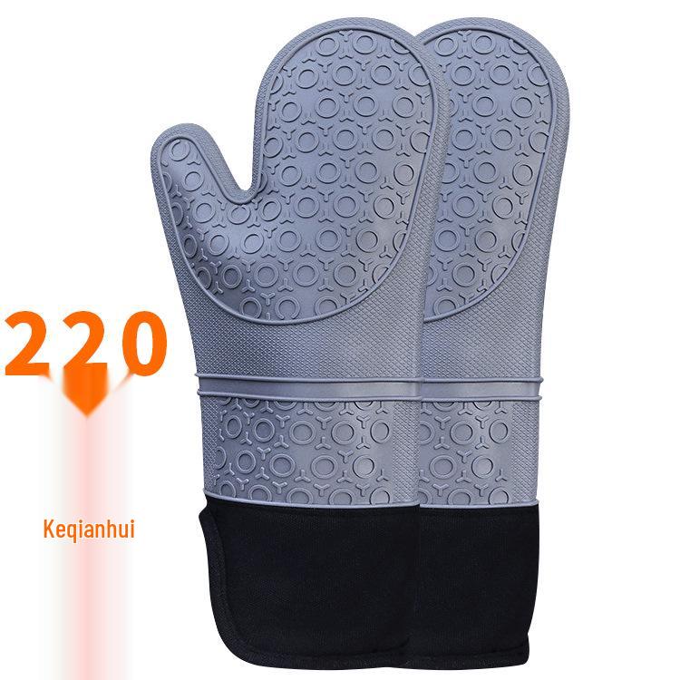 Nine Likes Hitzebeständige Silikonhandschuhe zum Backen - Dick, Qualitätsisolation