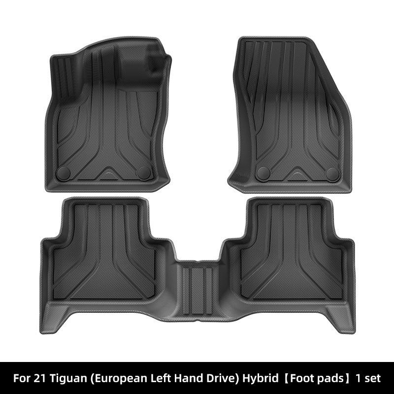 Eco-Friendly TPE Floor Mats & Trunk Mat for 21 Models of Volkswagen Tiguan Hybrid - Dirt-Resistant