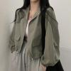Fashionable Vintage Workwear Short Baseball Jacket
