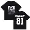 2026 The Fierce Competition of The Film Ilya Rozanov Hollanov 81 Flat Tshirt 2026 Summer Pure Cotton Printed Tshirt