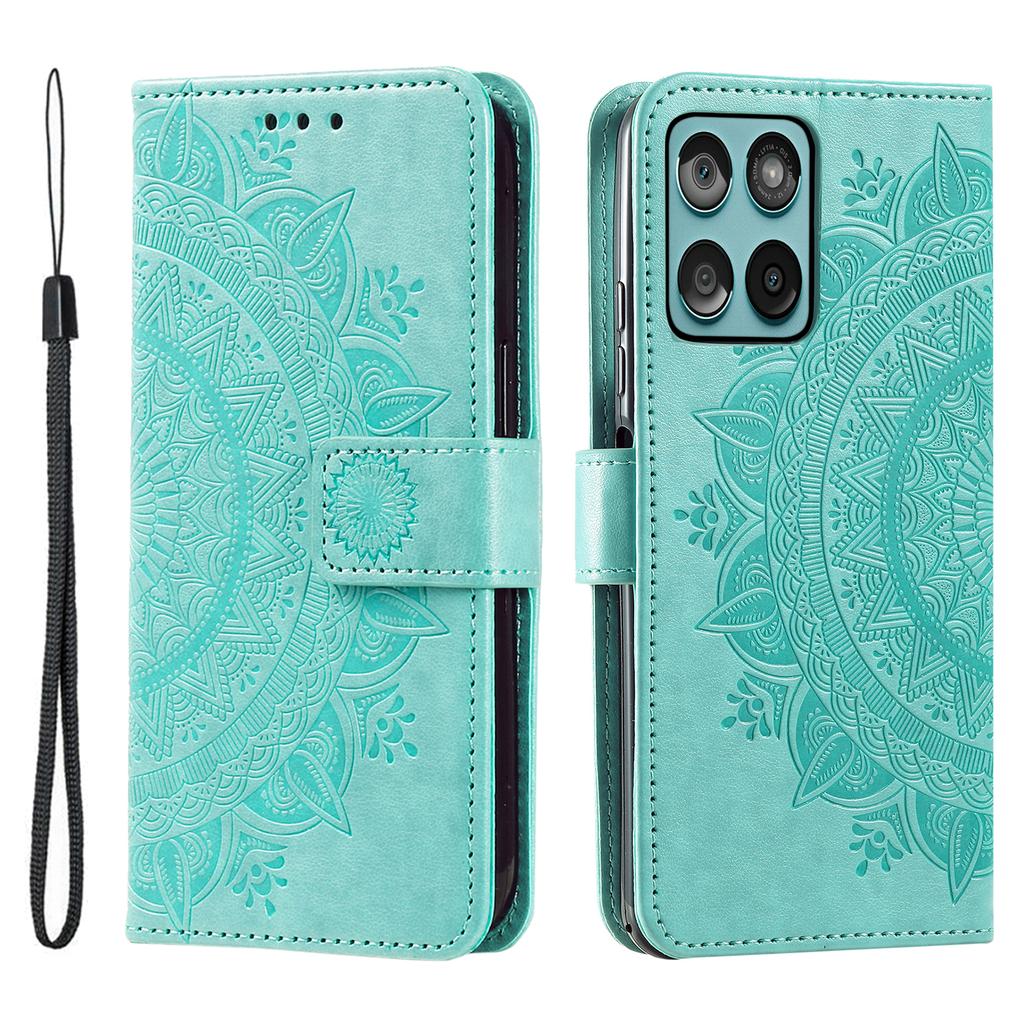 For Motorola Edge 60 5G/60 Fusion 5G Stand Case Imprinted Totem PU Leather Wallet Phone Cover