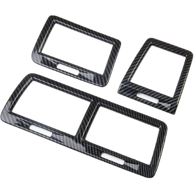 Pokrywa nawiewu z włókna węglowego Zestaw ozdobny gniazda klimatyzacji do Dodge Challenger 2008-2014