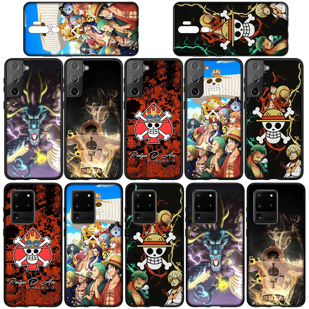 Pro Samsung Galaxy S25 S24 S23 S22 Ultra FE Plus A17 A37 A57 A56 A55 A06 A16 A15 A36 A26 A35 A05 A25 A54 A34 Pouzdro Tapeta Ace One Piece Luffy Kryt