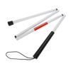 Folding Foldable Reflective Cane Crutch Portable Anti Shock Guide Walking Stick Blind People