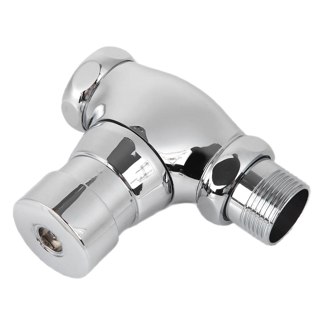 Urinal Flush Valve Brass Hand Pressing Delay Self Closing Bathroom Flushing Valve for Home Hotel
