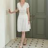 Deondeulob Dd_High Waist Gathered Skirt_White
