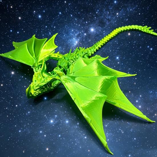 3D Printed Dragon Toy, Articulated Bird Fidget, Dragon Figurine with Movable Joints, Animal Action Figure for Kids Adults Stress Relief