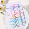 6Pcs/set Solid Grograin Ribbon Bowknot Headband For Girls Headwear Elastic Hair Bands Infant Kids Hair Accessories