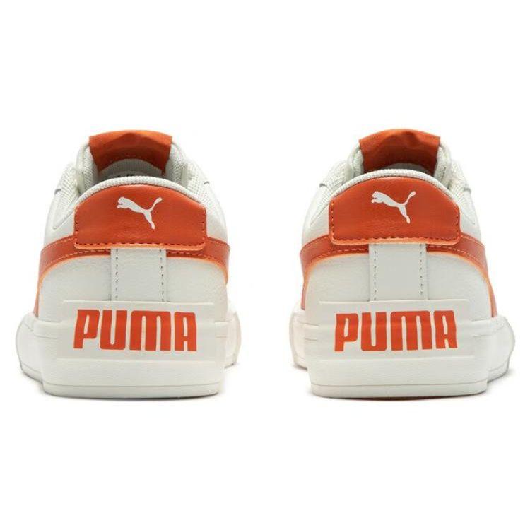 Puma Bari Casual Leather Low-Top Sneakers Unisex Sneakers White Green 389382-05