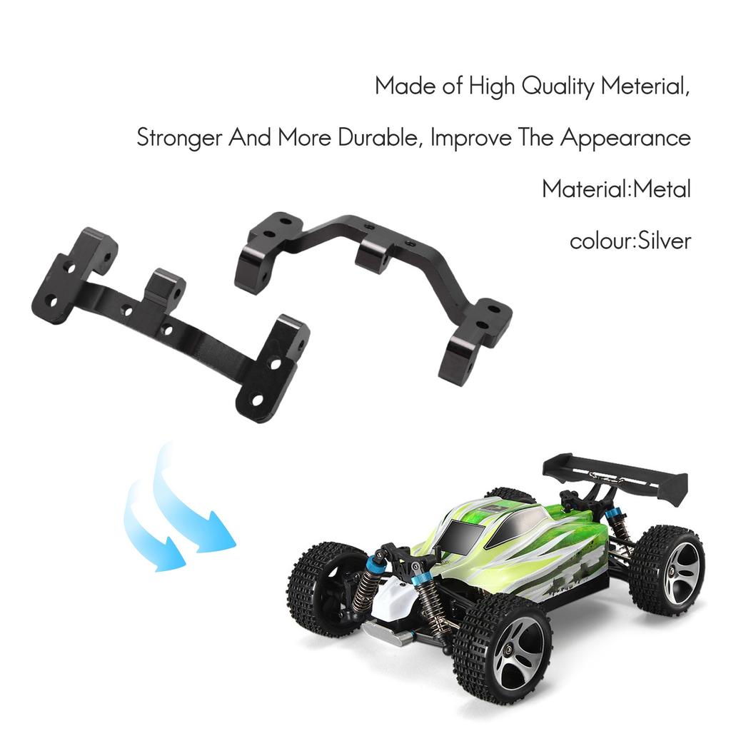 A71Z Metal Steering Link Rod Pull Rod Mounts Shock Absorbers Set For WPL C14 C24 C24-1 1/16 RC Car Upgrade Parts