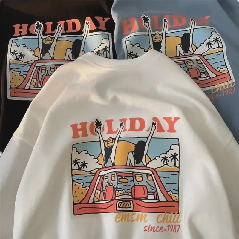 Pánské letní volné ležérní tričko v korejském stylu - Trendy top s krátkým rukávem