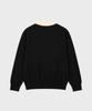 WORK ON BODY OFF Par Semi-Overfit Two-Tone Collar Knit [Black]