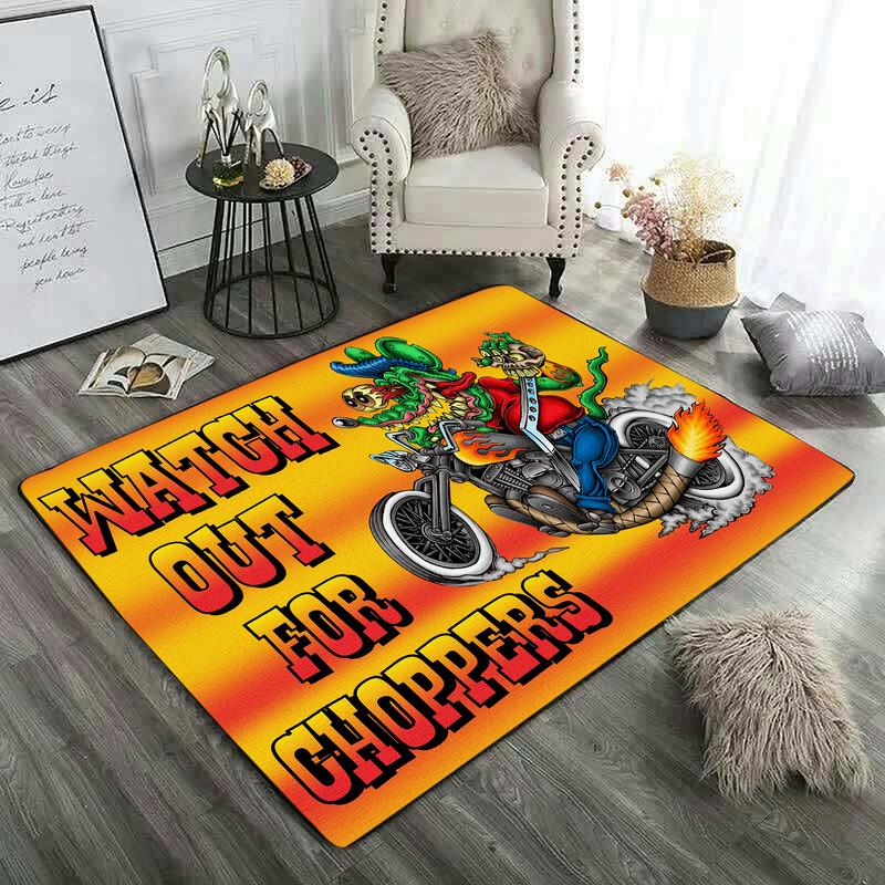 Personalizovaný koberec Rat Fink do obývačky Spálňa Rat's Hole Old School Culture Mat Darčeky pre otca Vlastný koberec Fink na motocykel