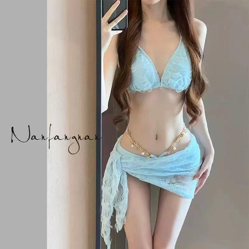 2025 New Hot Girl Style Sexy Three-Piece Bikini Swimsuit