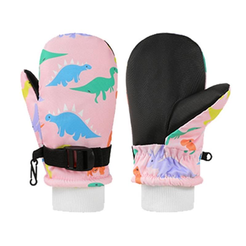 Kinderfäustlinge Winter Warm Schneehandschuhe Vollfingerhandschuhe mit Fleece-Isolierung zum Skifahren und Eislaufen