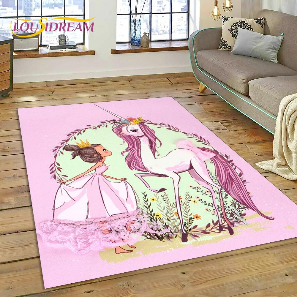 Alfombra Alfombra de Dibujos Animados de Hada Bailarina de Ballet de Ensueño Linda para Decoración de Sala de Estar Dormitorio, Decoración Antideslizante para Sofá Felpudo Niño