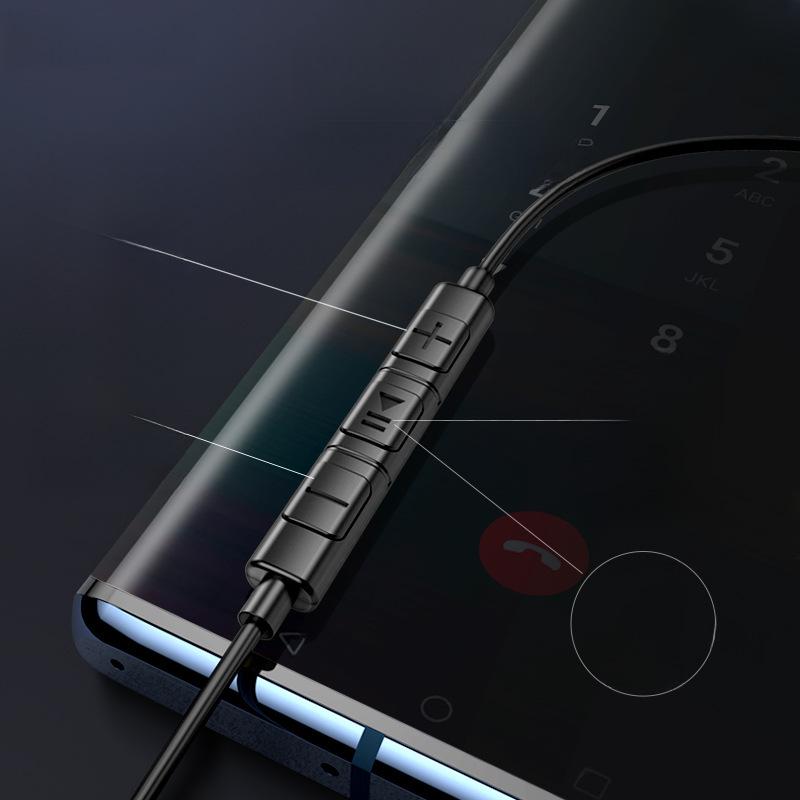 USAMS Metal In-Ear Type-C Wired Earphones with Microphone and Noise Reduction for Gaming