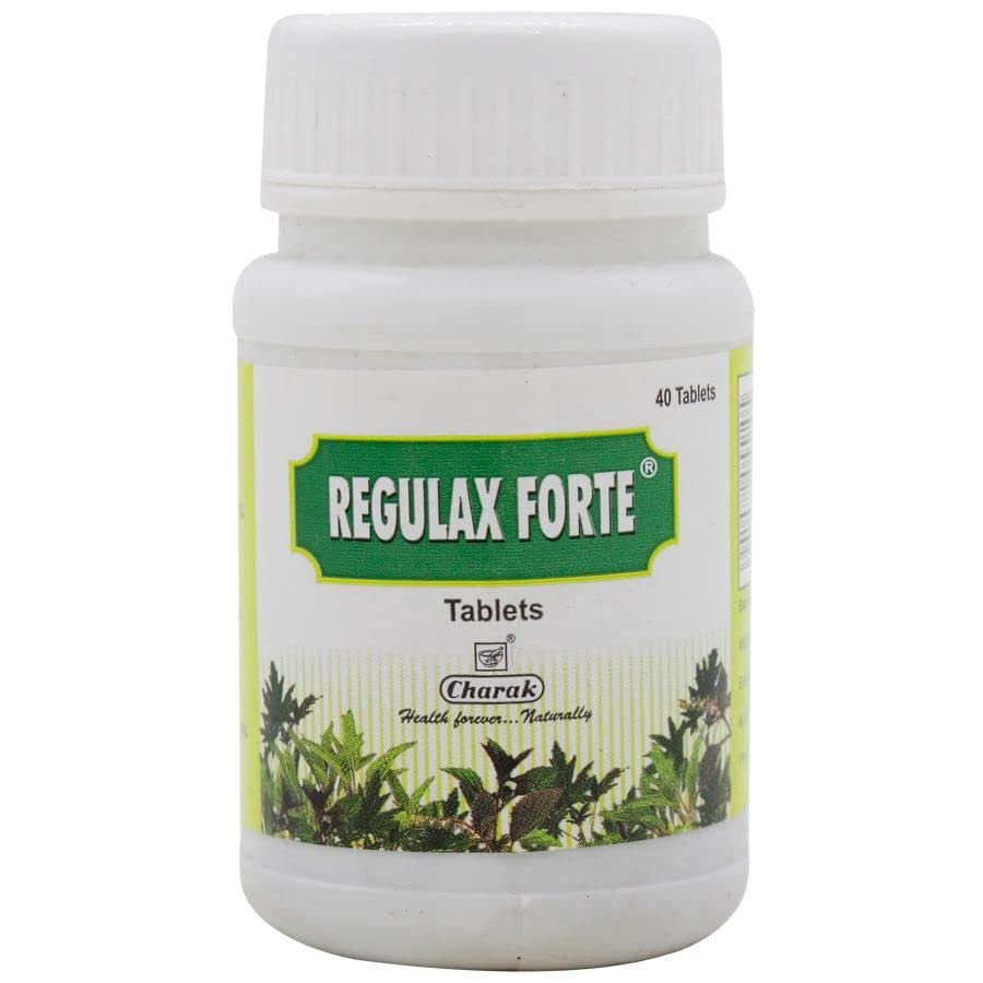 

Charak Pharma Regulax Forte Herbal Wellness Tablets 40 Count Pack Of 3 Daily Routine Support For Balanced Lifestyle And Comfort