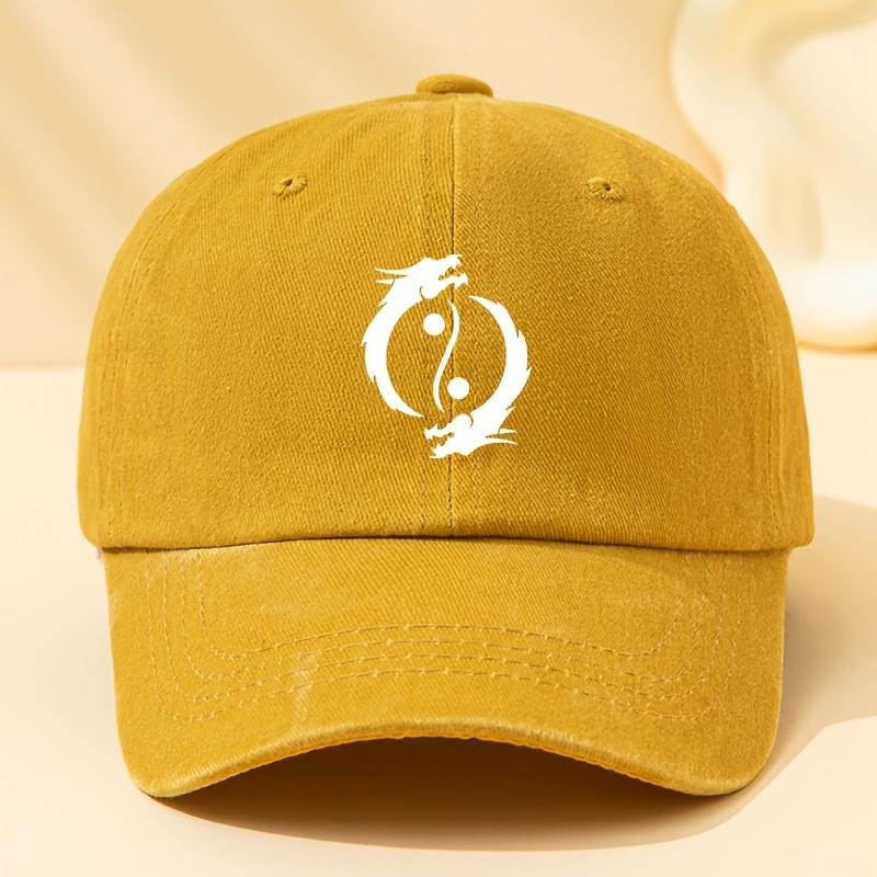 

Ssangyong Tai Chi Printed Baseball Cap Unisex Fashionable Versatile Baseball Cap Trucker Baseball Cap Casual Peaked Cap жовтий