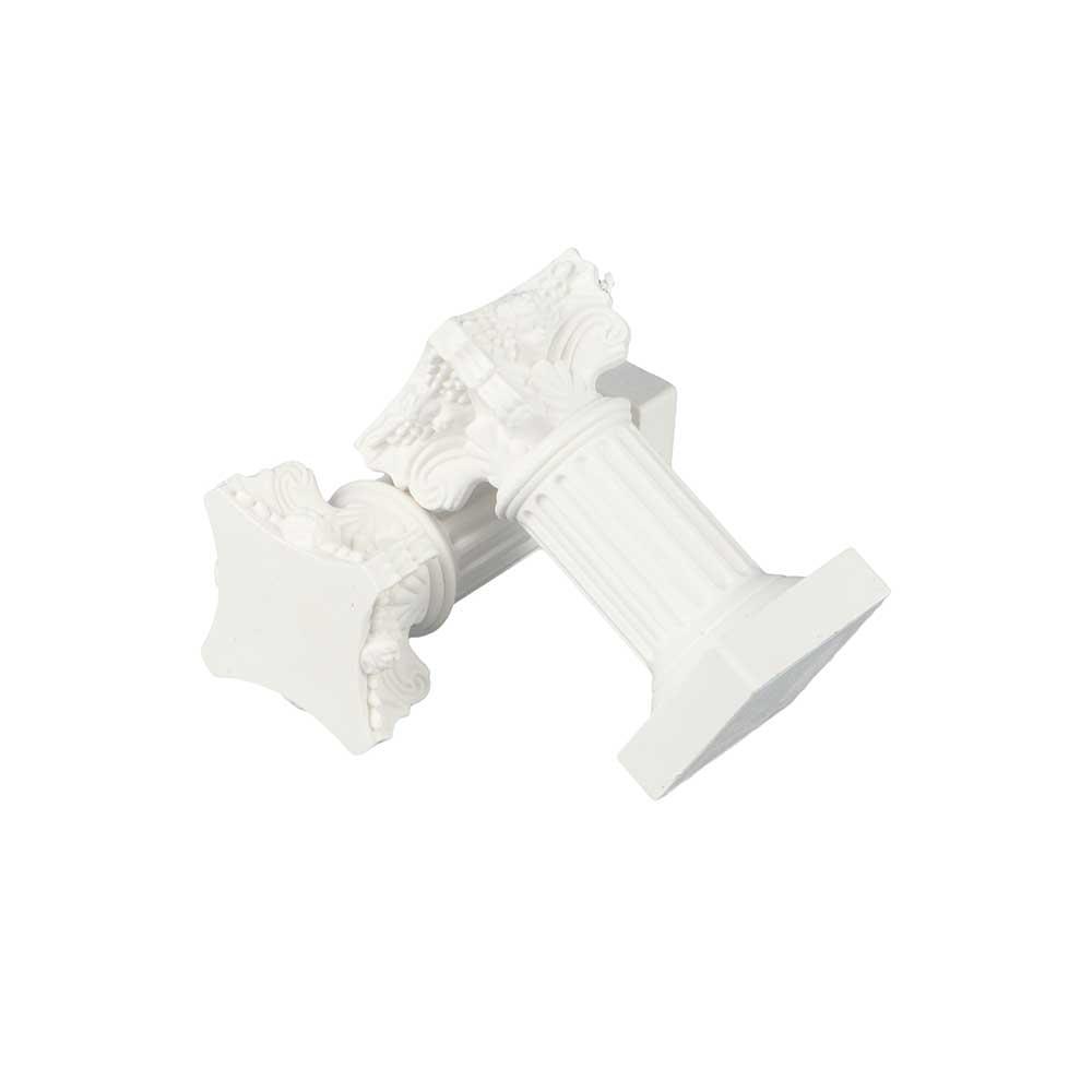 

Миниатюрная классическая архитектура Европейский стиль подсвечник фотореквизит римская колонна ручная работа чёрный