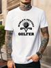 Unisexs Tee Worlds Okayest Golfer Golf Graphic Art Print Cotton Short Sleeve Male Casual Streetwear Outdoor Daily Basic Fashion Top
