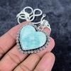 Amazonite Gemstone Handmade 925 Sterling Silver Jewelry Pendant 1.89" M-2955