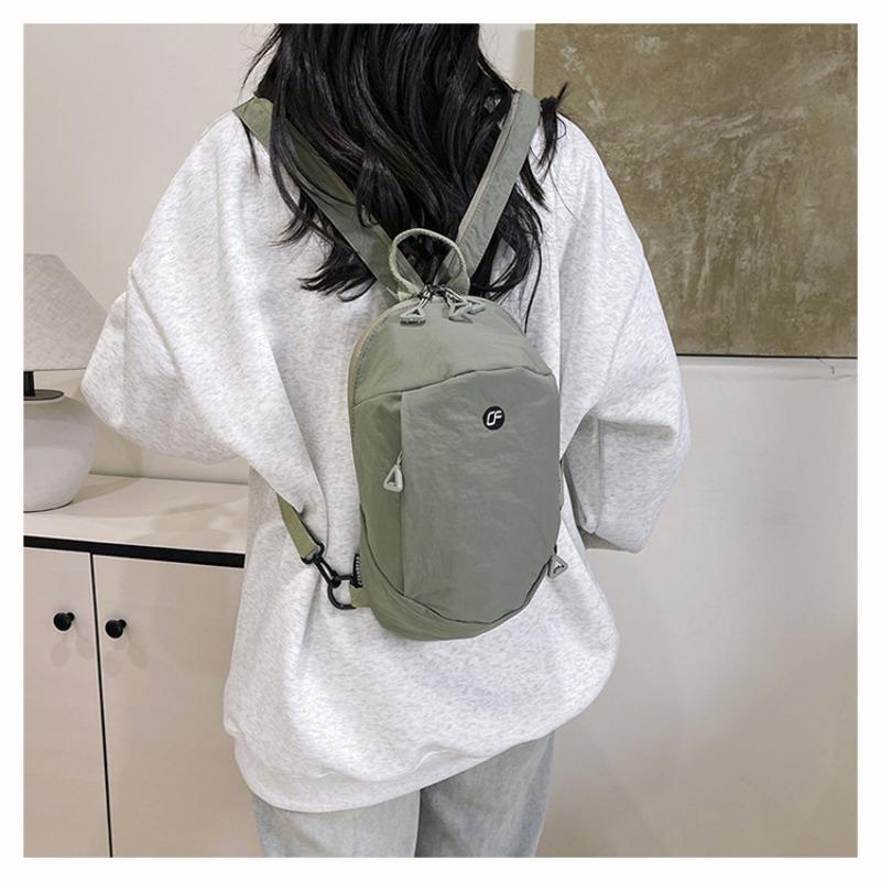 New Canvas Women's Simple and Fashionable Versatile Bag Shoulder Bag Green and Young Diagonal Span Shoulder Three-purpose Bag