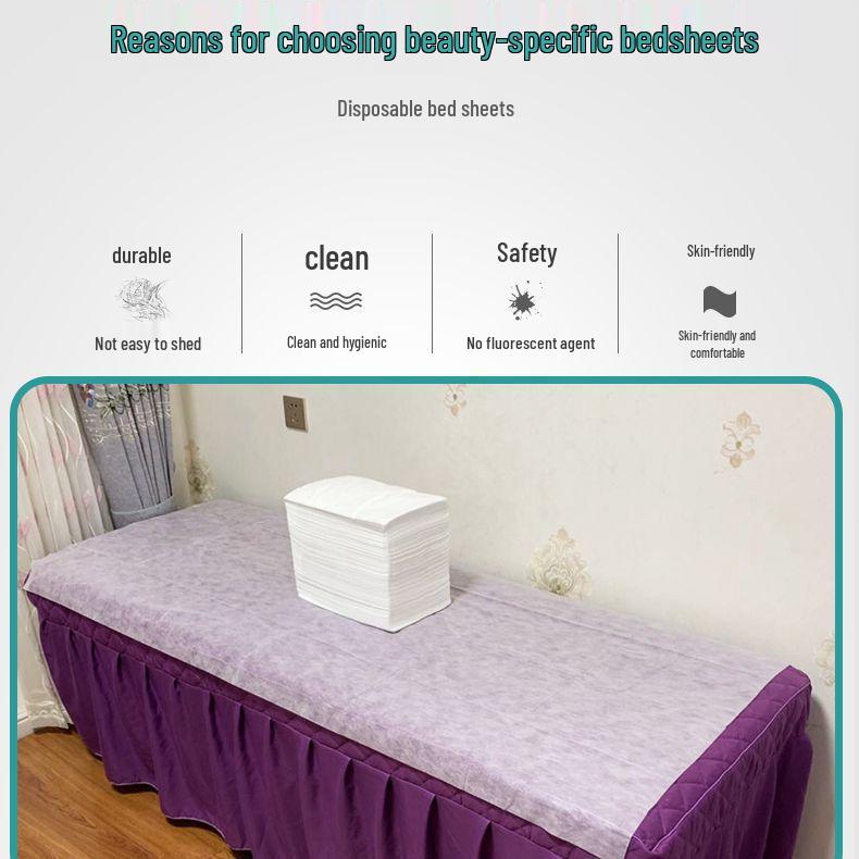 Thickened Waterproof Non-Woven Disposable Massage Bed Sheets with Hole
