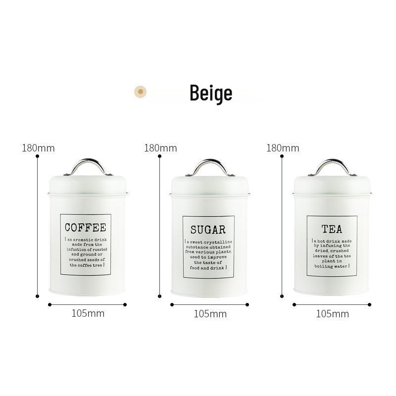 European-Style Sealed Can for Milk Powder, Coffee, Tea, Candy, or Mask Powder with Sealing Ring – Ideal for Model Room Shooting.