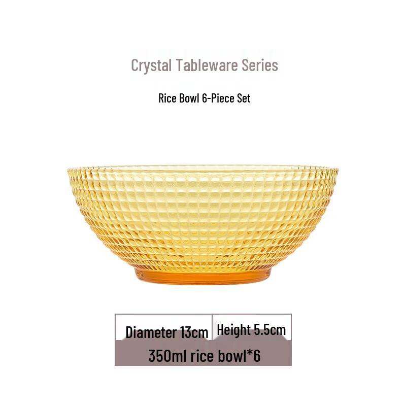 VISIONS Crystal Clear Polka Dot Glass Dinnerware Set