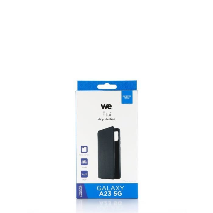 Etui folio - we - classique - samsung a23 5g - anti-chocs - léger - ultra-fin