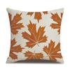 Thanksgiving Linen Pillowcase Autumn Pumpkin Print Pillow Cushion Cover