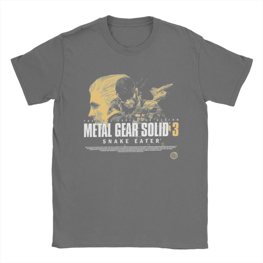 Metal Gear Solid 3 T Shirts for Men Cotton Funny T-Shirts O Neck Tees Short Sleeve Clothing Big Size