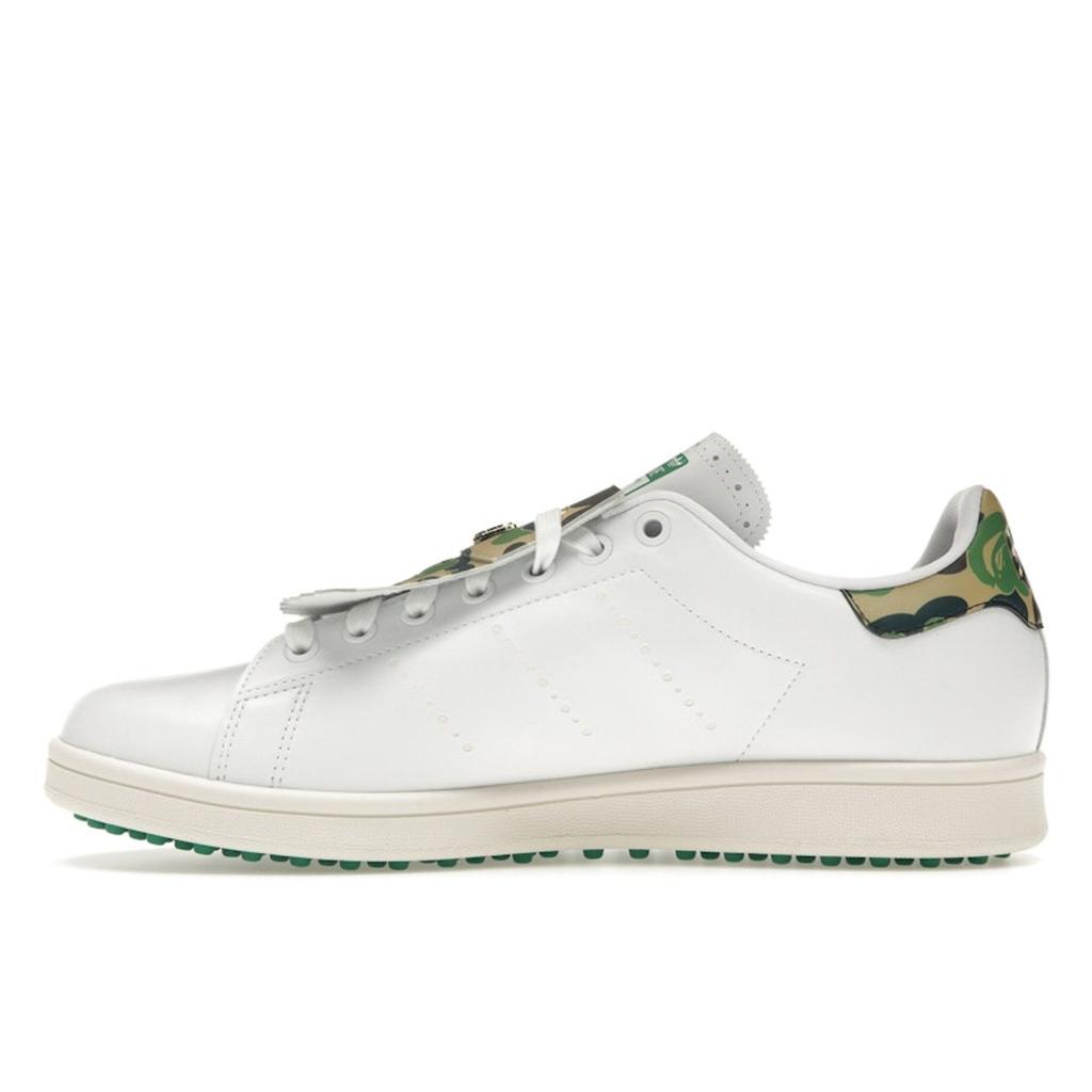 Adidas BAPE X Stan Smith Golf 30th Anniversary Unisex Sneakers White Cloud-White Green IG5916
