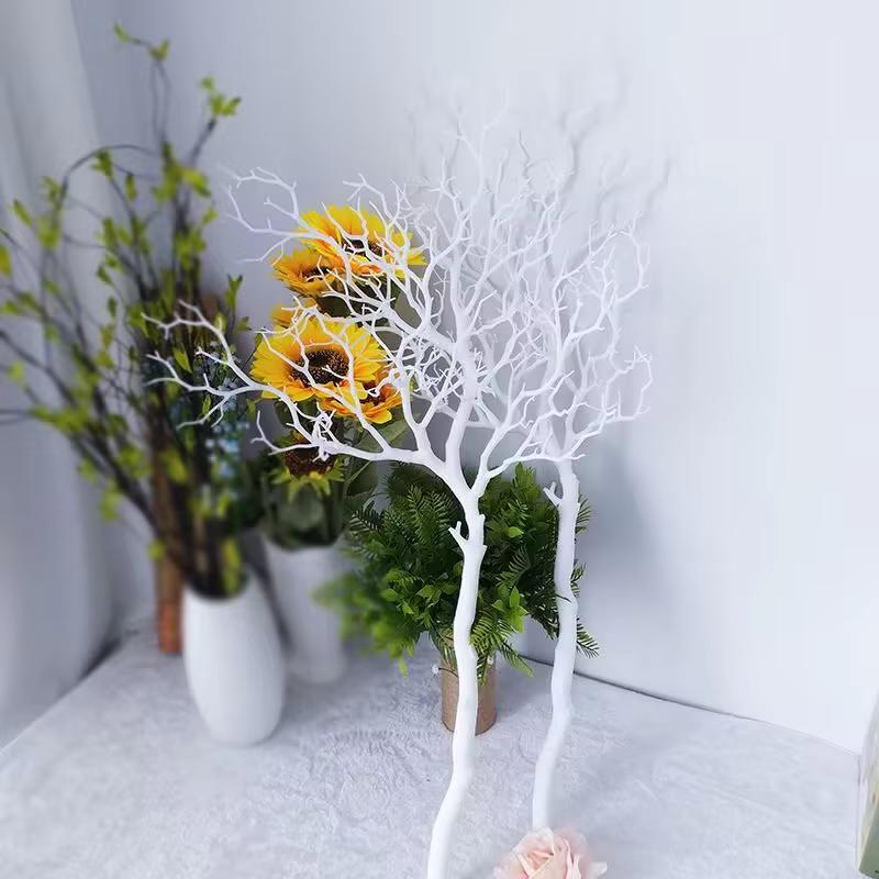White Coral Tree Branches Wedding Props Decorations DIY Road Leads Centerpiece Ornament for Wedding