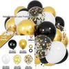 Neues Jahr Matt Glitzer Metallisch Latex Ballon Set für Dekorative Foto Atmosphäre