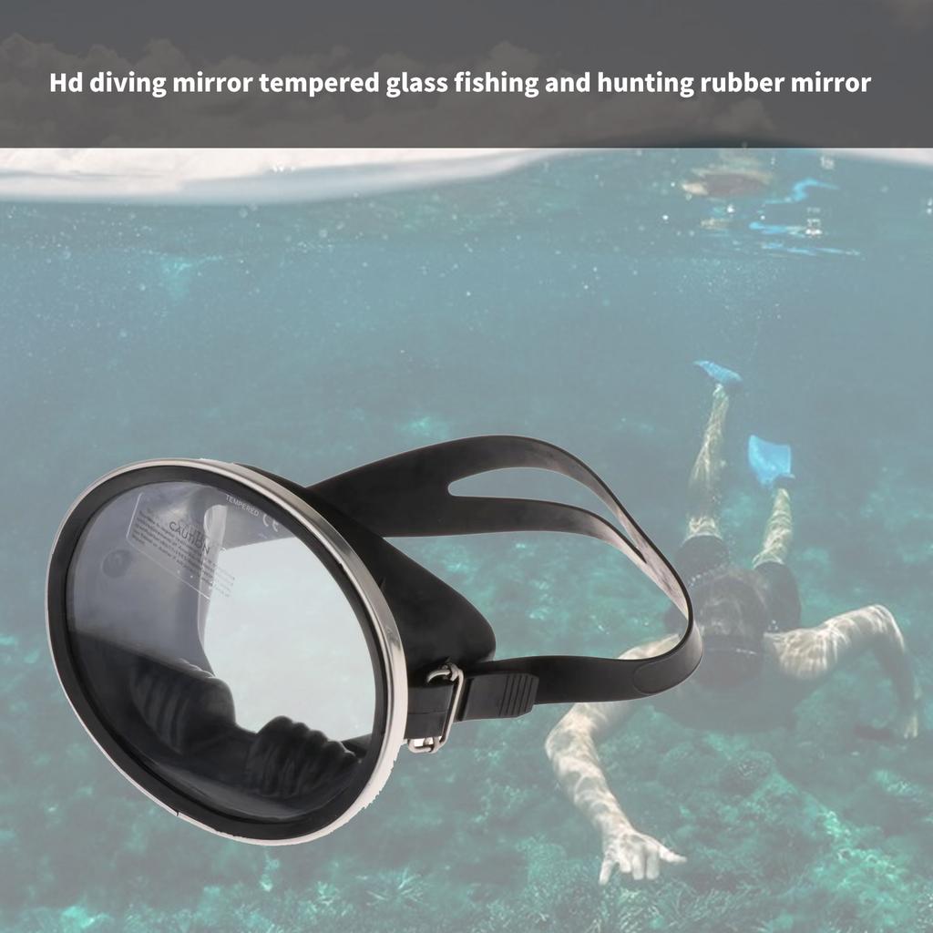 Adjustable Clear Panoramic Goggle Ovals Diving Swimming Goggle Single Lens Snorkels Diving Mask Diving Accessories