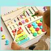 Planche de Puzzle Magnétique en Bois Quatre en Un Jouet Éducatif Pour Tout-Petits