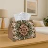1pc Tissue Box Holder Seamless Pattern of Floral and Botanical Design - Multifunctional Napkin Dispenser for Home Party Car Decor - Decorative Tissue 