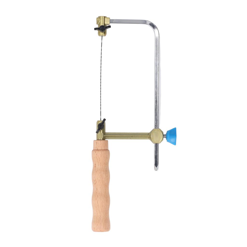 Coping Saw Forged Steel Frame Log Handle U Shape Fret Cutter Saw with 8PCS Blades for Woodworking