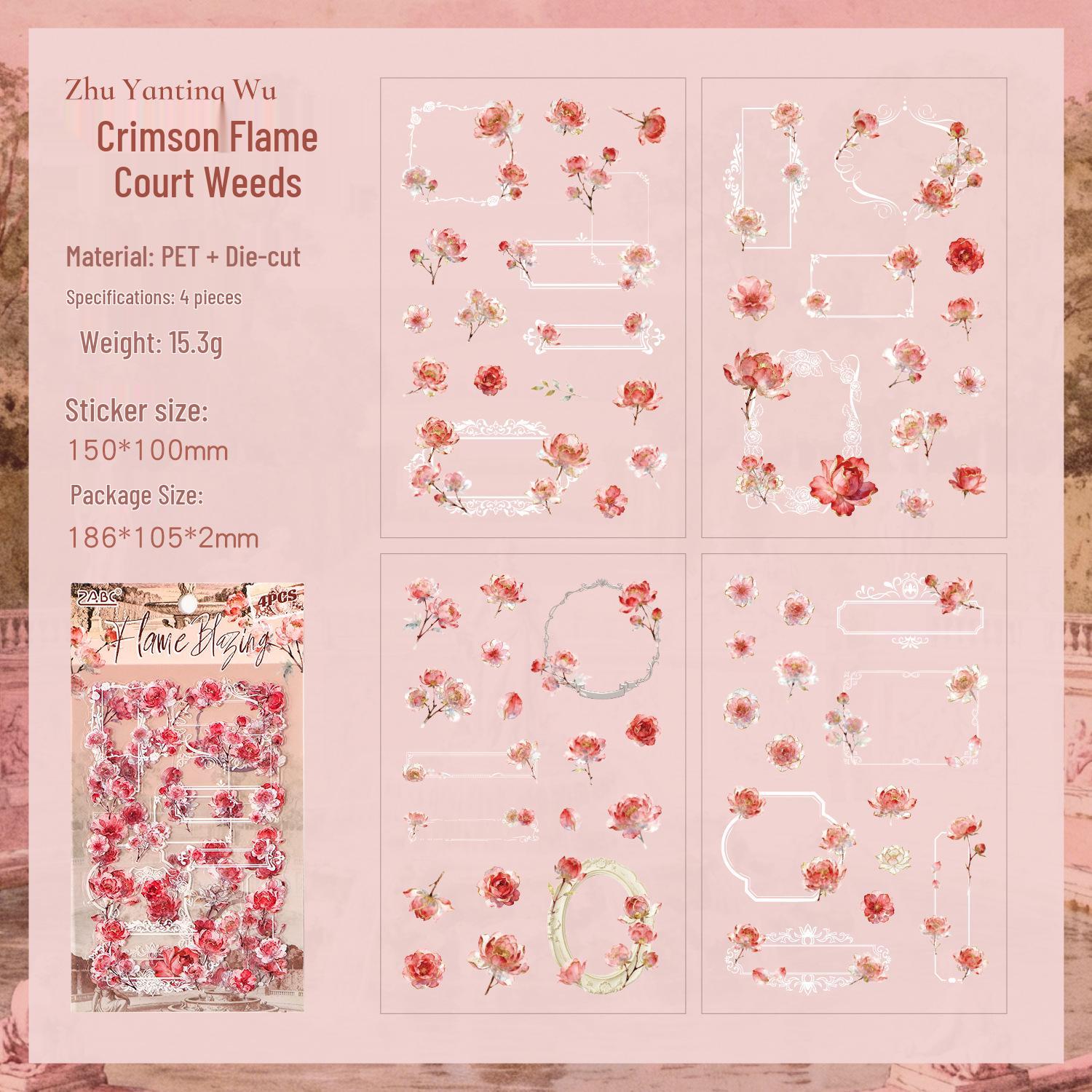 DIY Garden Planner Flower Frame Stickers – Cultural & Creative Borders for E-commerce