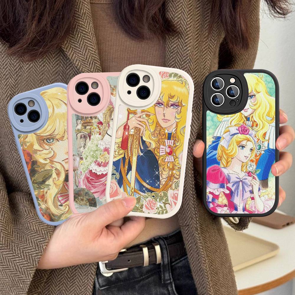 Classic Anime The Rose Of Versailles Phone Case For IPhone 16 15 14 13 12 11 Pro Max Plus Leather Cover