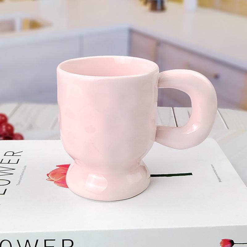 Рекомендация нового продукта в стиле инстаграм креативная керамическая чашка с узором под камень высококачественная кружка с рельефом однотонная кружка для воды подарок 425ML