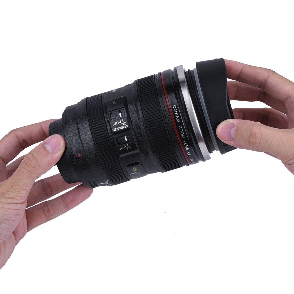 400ml hrnek na objektiv fotoaparátu termohrnek izolační hrnek na objektiv fotoaparátu kompatibilní s horkým vyzvednutím na cesty cestovní kancelář domácí ve tvaru čočky ve tvaru zrcadlovky